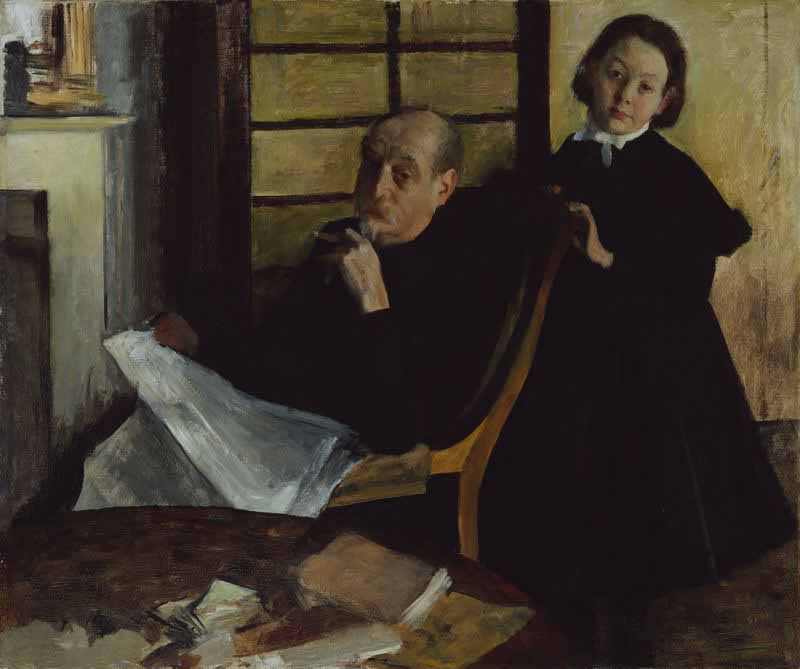 Henri Degas and His Niece Lucie Degas